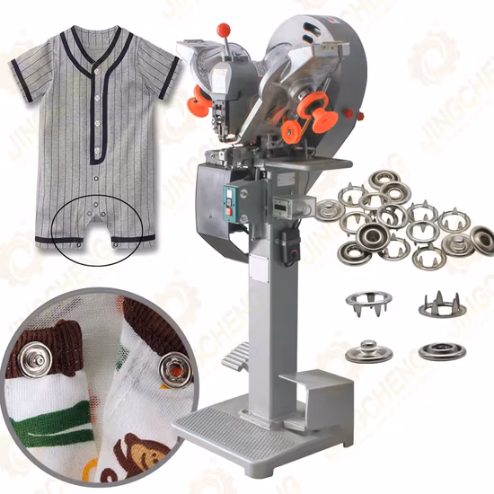 Full Automatic Punching & Metal Button Snap Button Stud Socket Prong Making Machine